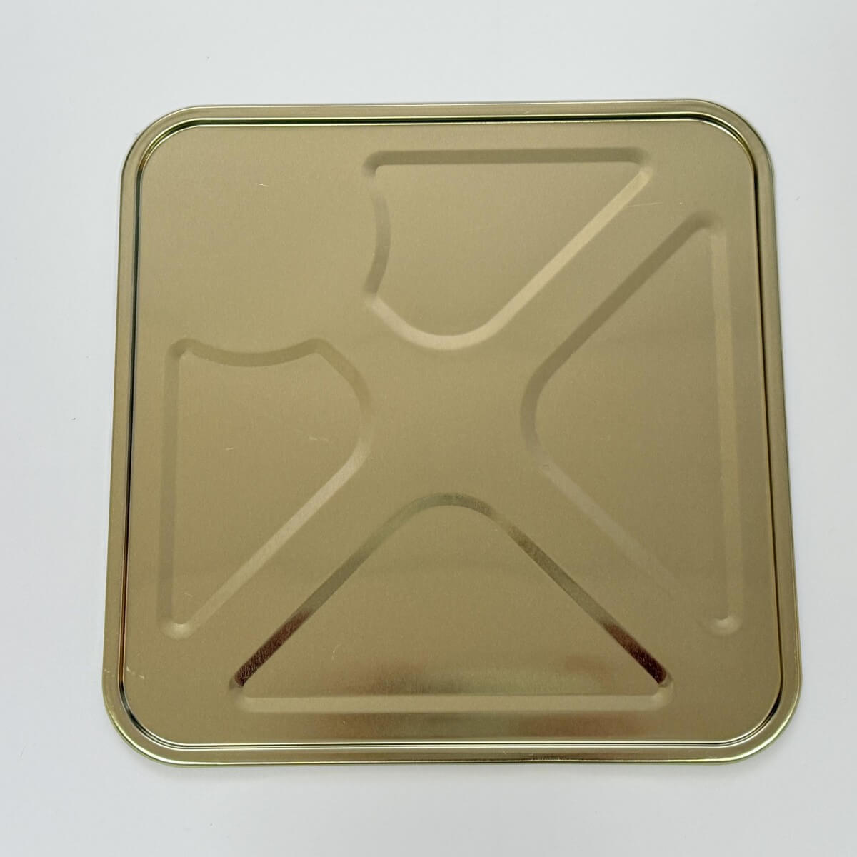 18L square tin lid