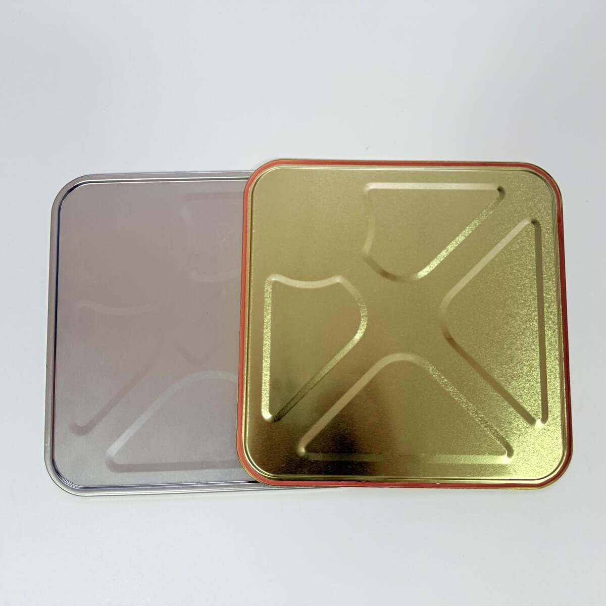 Square Metal Bucket Top Lid