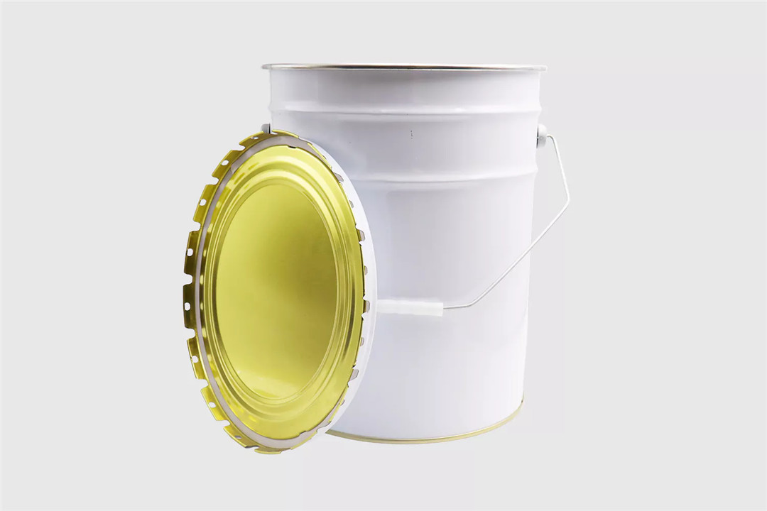 UV Deep Groove Curled Tinplate Conical Chemical Coating Pail Lug Lid (10)